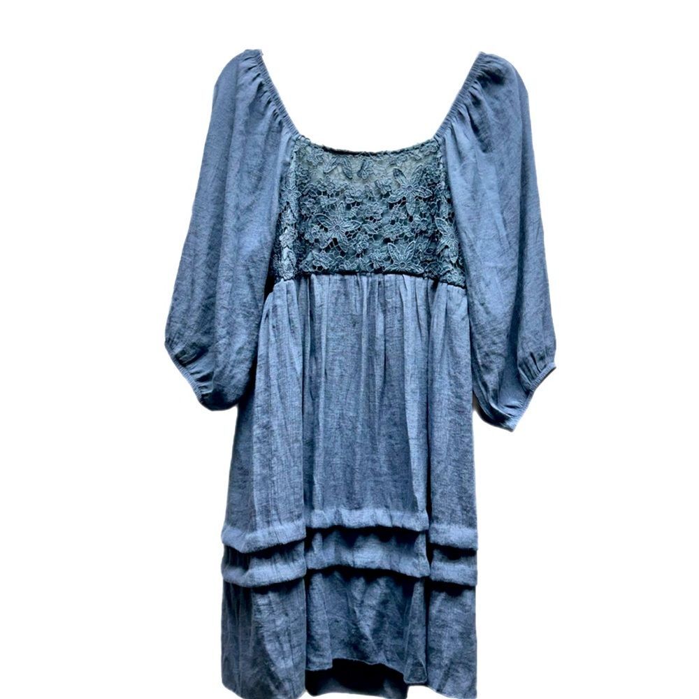 J Gee Women’s Size Medium Blue Boho Dress